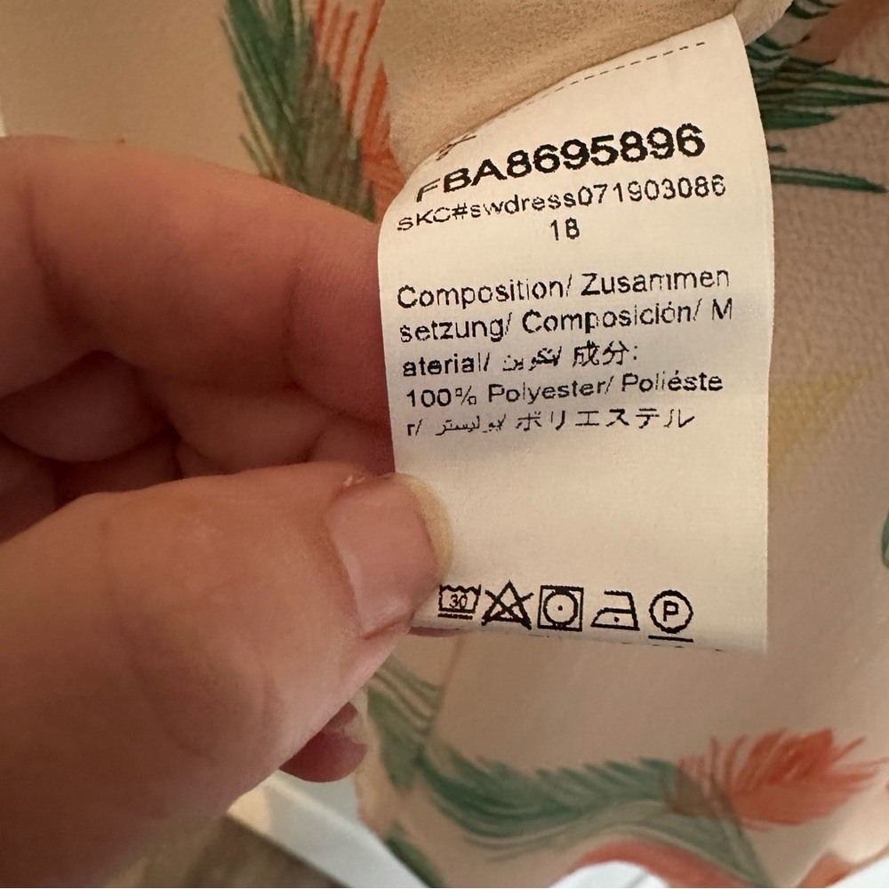 Low Cut Peach Dress with Back Cut Out - Picture 10 of 10
